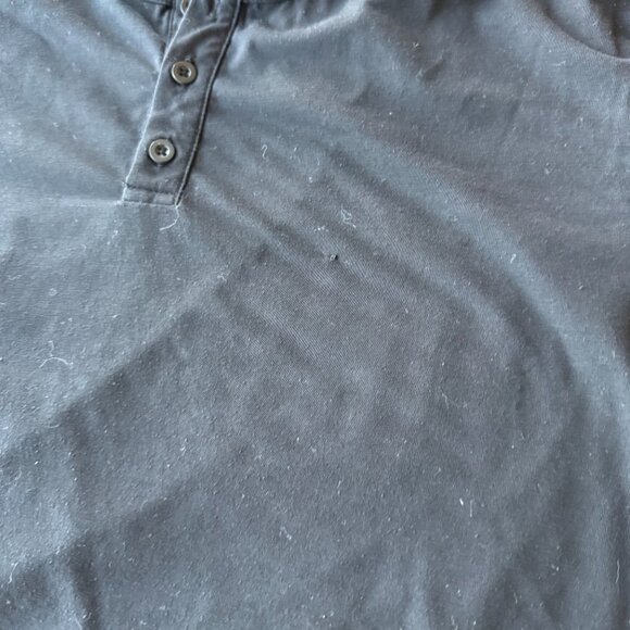 Cuts Clothing Men’s Henley 3-Pack – All Black, Size Large, Curved Hem – Premium - Picture 4 of 9